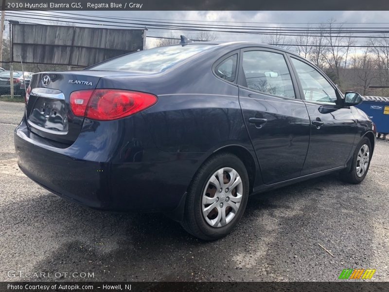 Regatta Blue / Gray 2010 Hyundai Elantra GLS