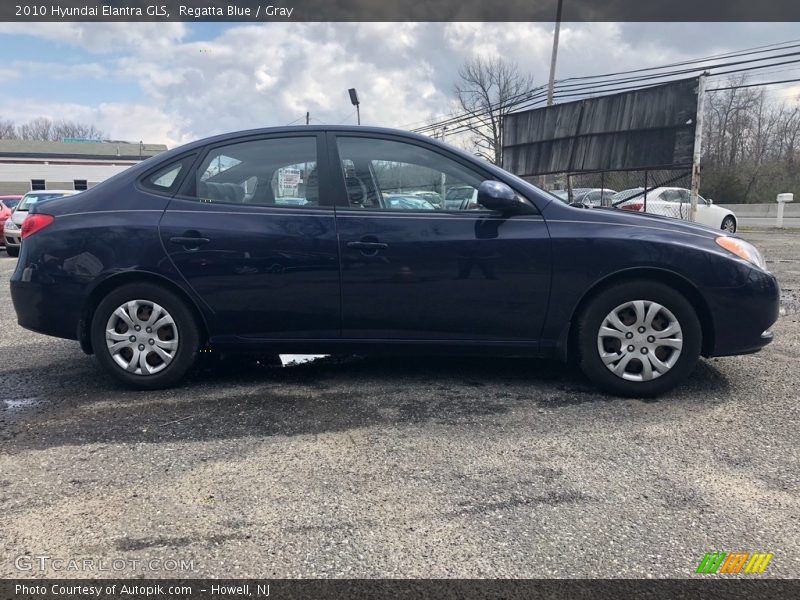 Regatta Blue / Gray 2010 Hyundai Elantra GLS