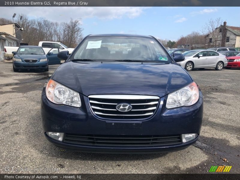 Regatta Blue / Gray 2010 Hyundai Elantra GLS