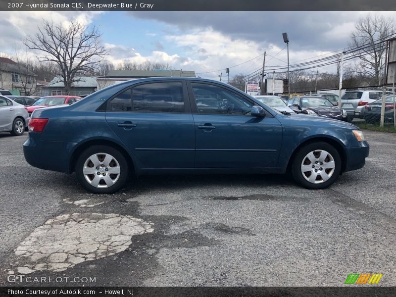 Deepwater Blue / Gray 2007 Hyundai Sonata GLS