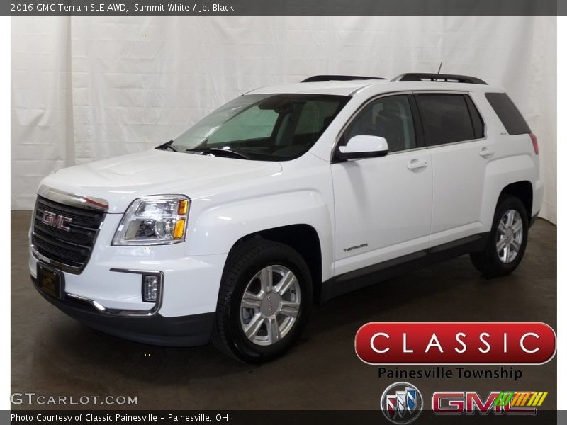 Summit White / Jet Black 2016 GMC Terrain SLE AWD