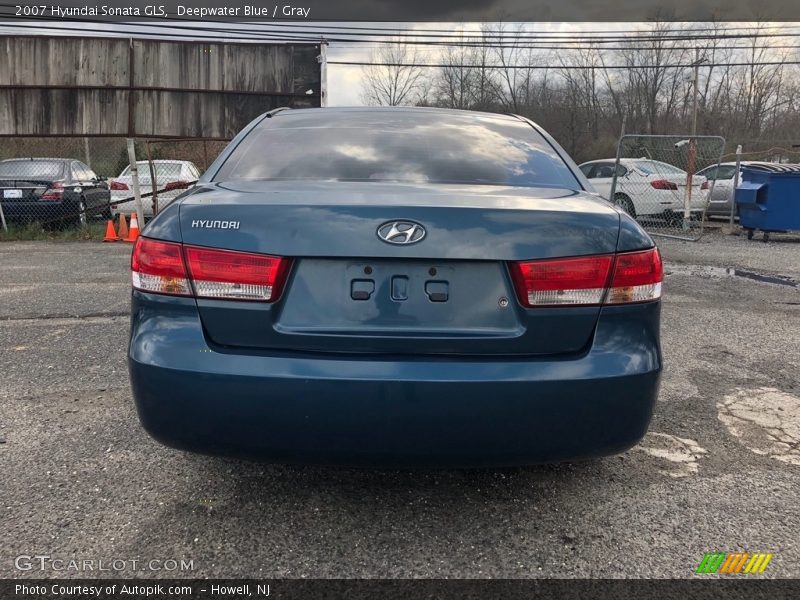 Deepwater Blue / Gray 2007 Hyundai Sonata GLS