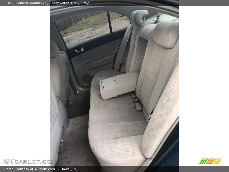 Deepwater Blue / Gray 2007 Hyundai Sonata GLS
