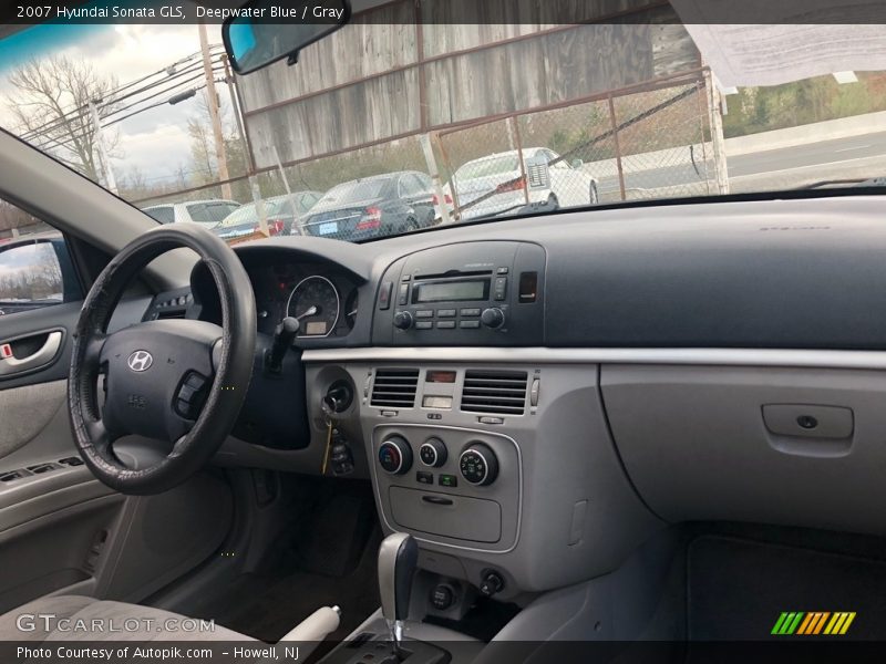 Deepwater Blue / Gray 2007 Hyundai Sonata GLS