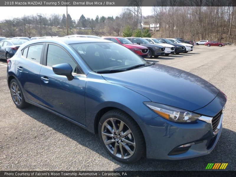 Eternal Blue Mica / Black 2018 Mazda MAZDA3 Touring 5 Door