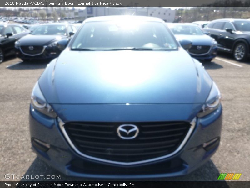 Eternal Blue Mica / Black 2018 Mazda MAZDA3 Touring 5 Door