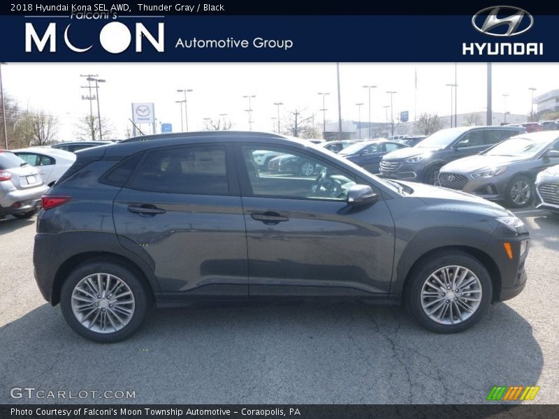 Thunder Gray / Black 2018 Hyundai Kona SEL AWD