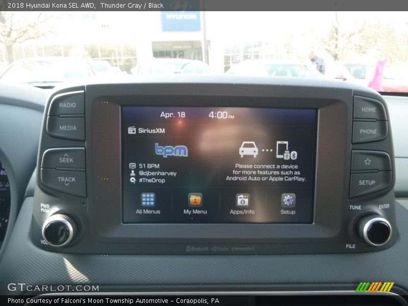 Thunder Gray / Black 2018 Hyundai Kona SEL AWD