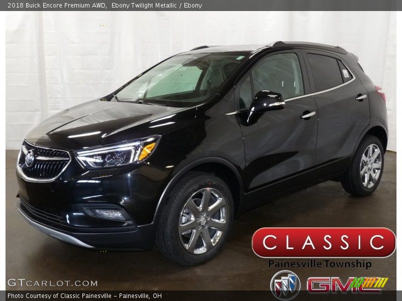 Ebony Twilight Metallic / Ebony 2018 Buick Encore Premium AWD