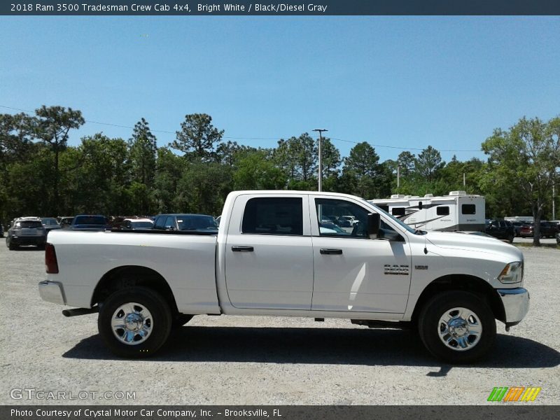 Bright White / Black/Diesel Gray 2018 Ram 3500 Tradesman Crew Cab 4x4