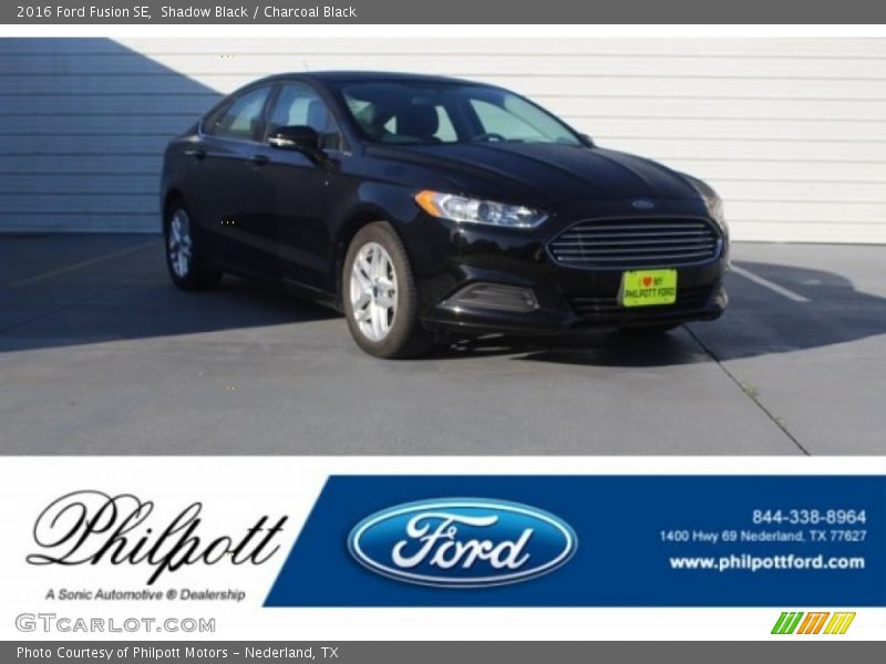 Shadow Black / Charcoal Black 2016 Ford Fusion SE