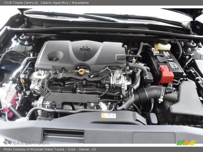 Galactic Aqua Mica / Macadamia 2018 Toyota Camry LE
