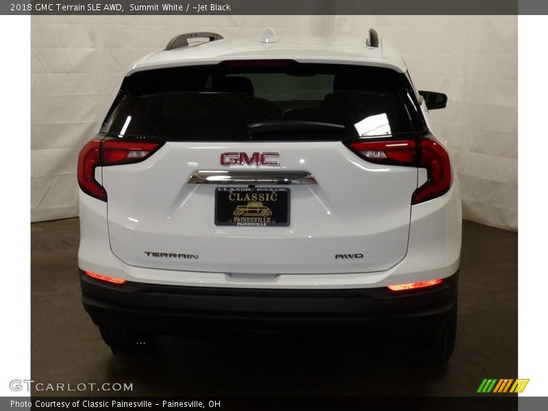 Summit White / ­Jet Black 2018 GMC Terrain SLE AWD