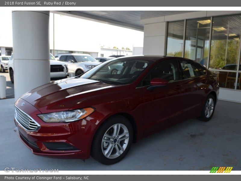 Ruby Red / Ebony 2018 Ford Fusion SE
