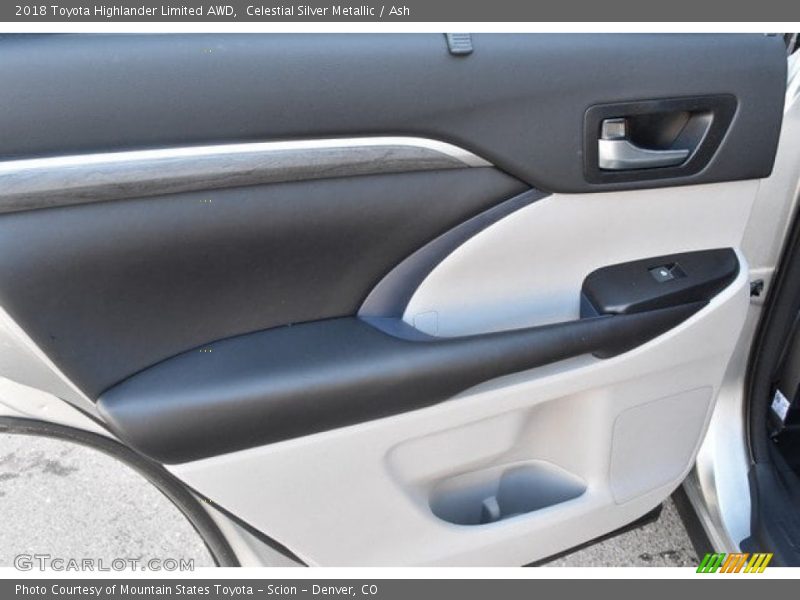 Celestial Silver Metallic / Ash 2018 Toyota Highlander Limited AWD