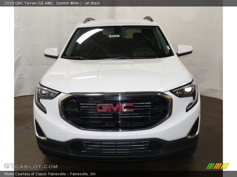 Summit White / ­Jet Black 2018 GMC Terrain SLE AWD