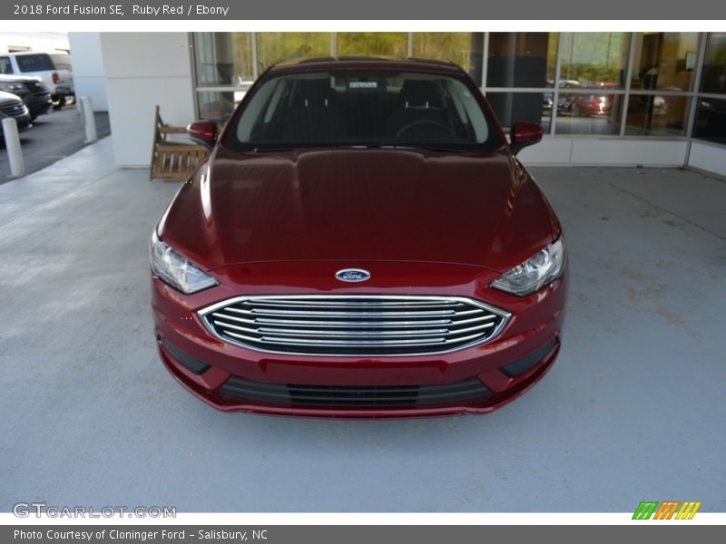 Ruby Red / Ebony 2018 Ford Fusion SE