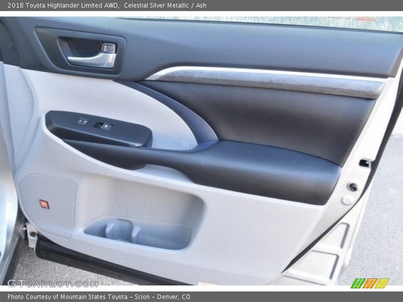 Celestial Silver Metallic / Ash 2018 Toyota Highlander Limited AWD