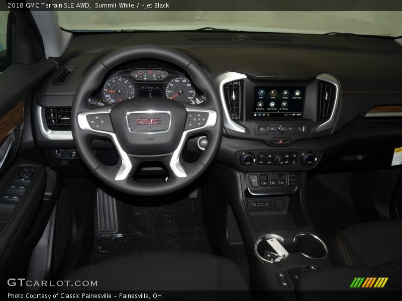 Summit White / ­Jet Black 2018 GMC Terrain SLE AWD