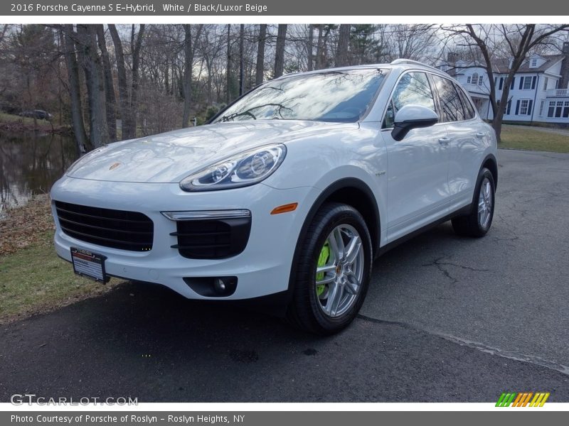 White / Black/Luxor Beige 2016 Porsche Cayenne S E-Hybrid
