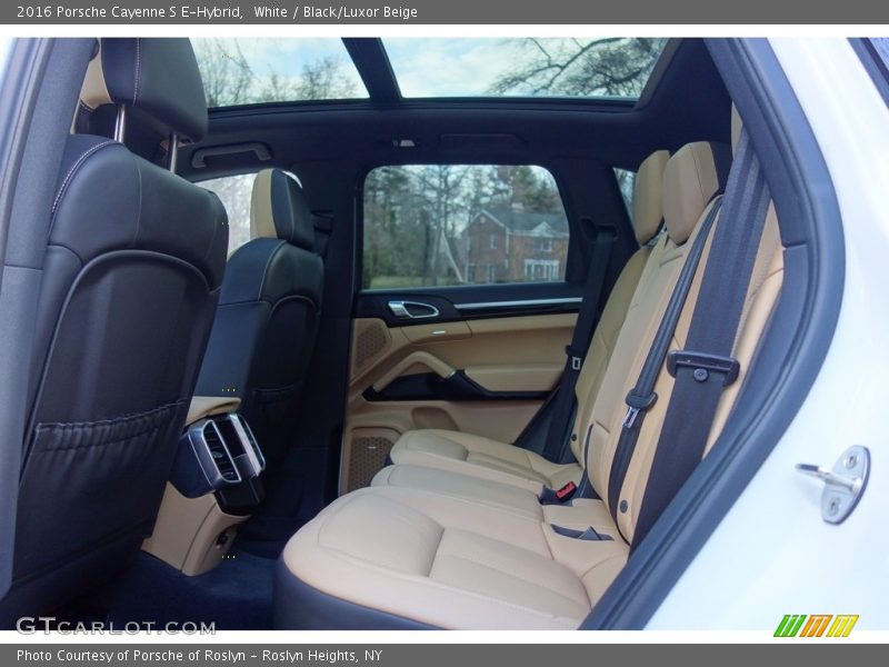 Rear Seat of 2016 Cayenne S E-Hybrid