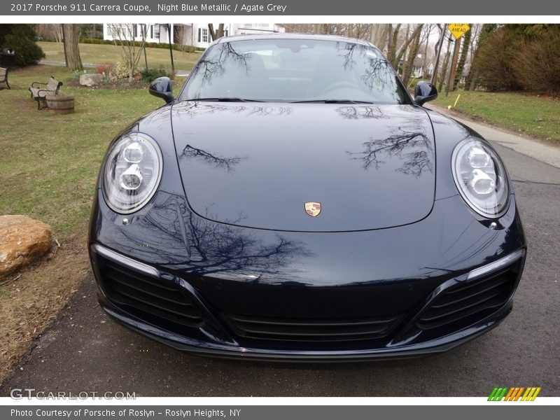 Night Blue Metallic / Agate Grey 2017 Porsche 911 Carrera Coupe