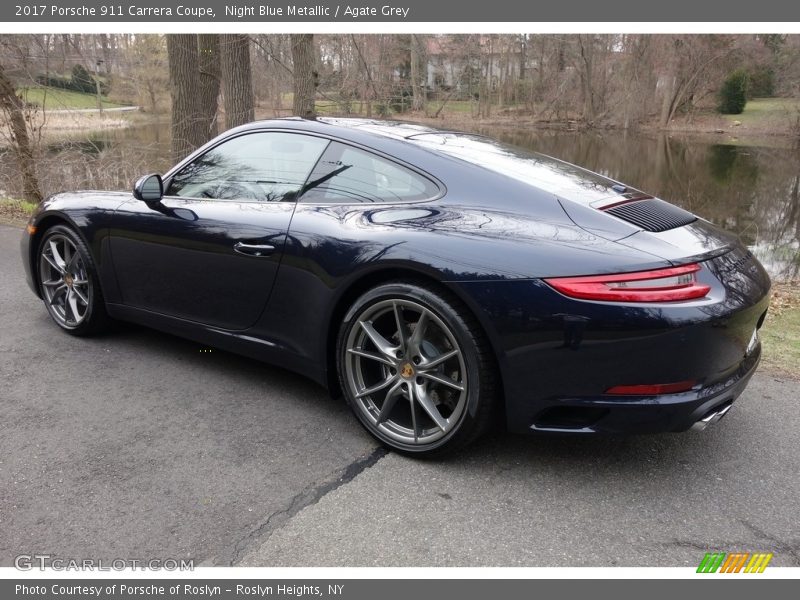 Night Blue Metallic / Agate Grey 2017 Porsche 911 Carrera Coupe