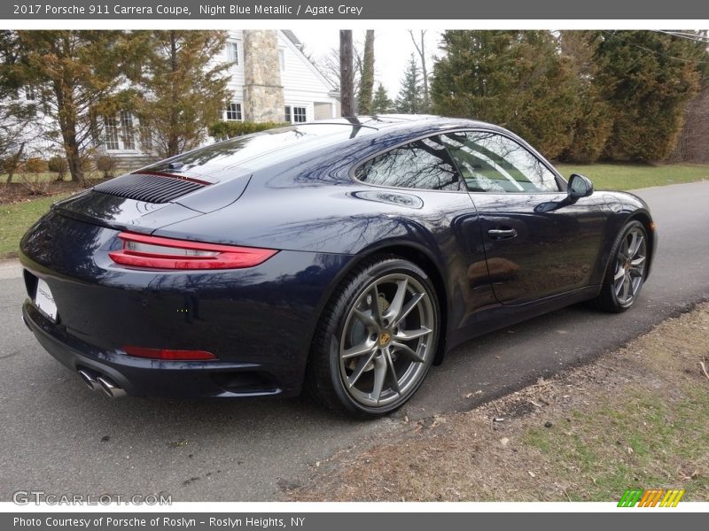 Night Blue Metallic / Agate Grey 2017 Porsche 911 Carrera Coupe