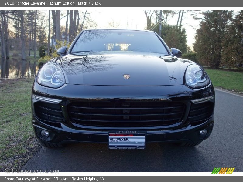 Black / Black 2018 Porsche Cayenne Platinum Edition