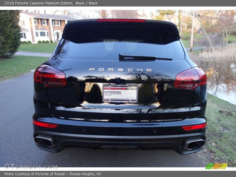 Black / Black 2018 Porsche Cayenne Platinum Edition