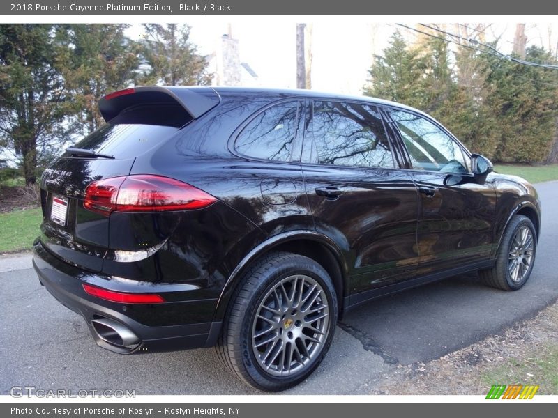 Black / Black 2018 Porsche Cayenne Platinum Edition