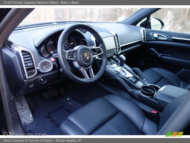  2018 Cayenne Platinum Edition Black Interior