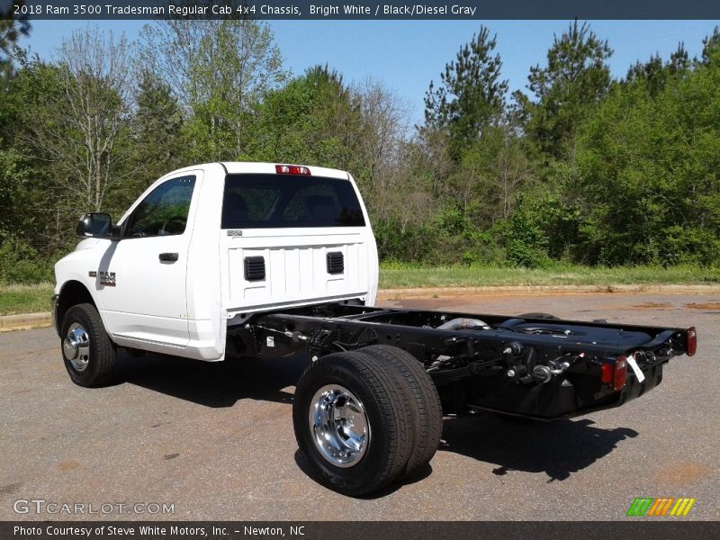 Bright White / Black/Diesel Gray 2018 Ram 3500 Tradesman Regular Cab 4x4 Chassis