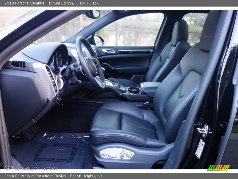Front Seat of 2018 Cayenne Platinum Edition