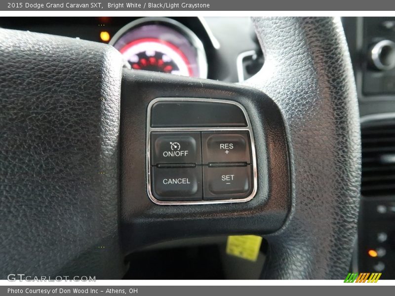 Bright White / Black/Light Graystone 2015 Dodge Grand Caravan SXT