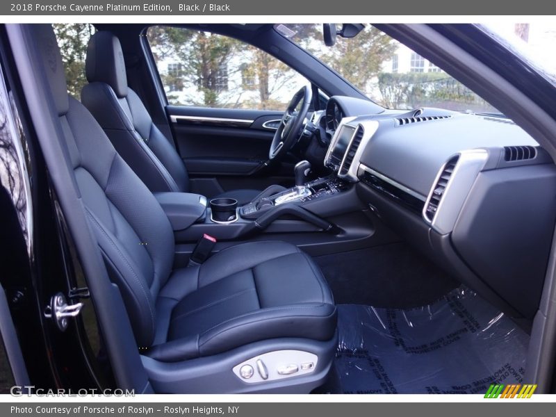 Front Seat of 2018 Cayenne Platinum Edition