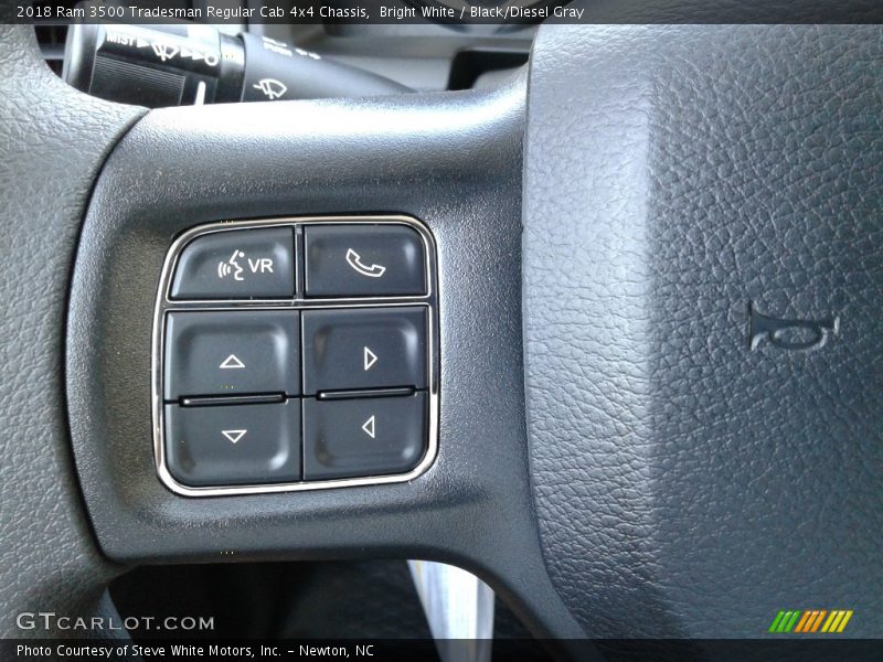 Bright White / Black/Diesel Gray 2018 Ram 3500 Tradesman Regular Cab 4x4 Chassis