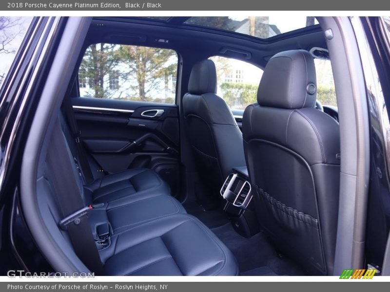Rear Seat of 2018 Cayenne Platinum Edition