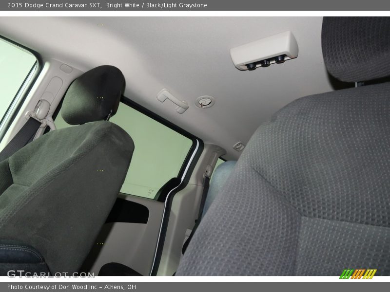 Bright White / Black/Light Graystone 2015 Dodge Grand Caravan SXT