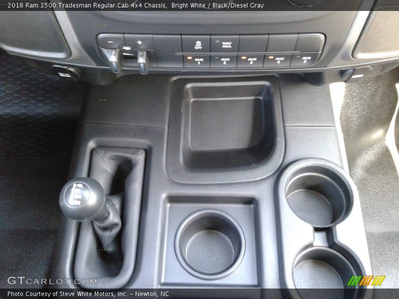 Bright White / Black/Diesel Gray 2018 Ram 3500 Tradesman Regular Cab 4x4 Chassis