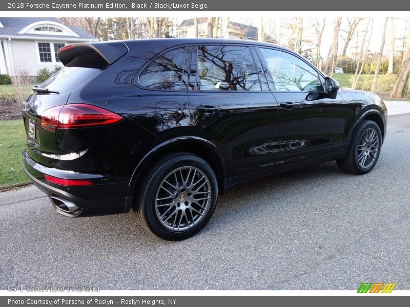 Black / Black/Luxor Beige 2018 Porsche Cayenne Platinum Edition