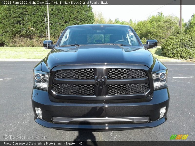 Brilliant Black Crystal Pearl / Black 2018 Ram 1500 Night Crew Cab 4x4