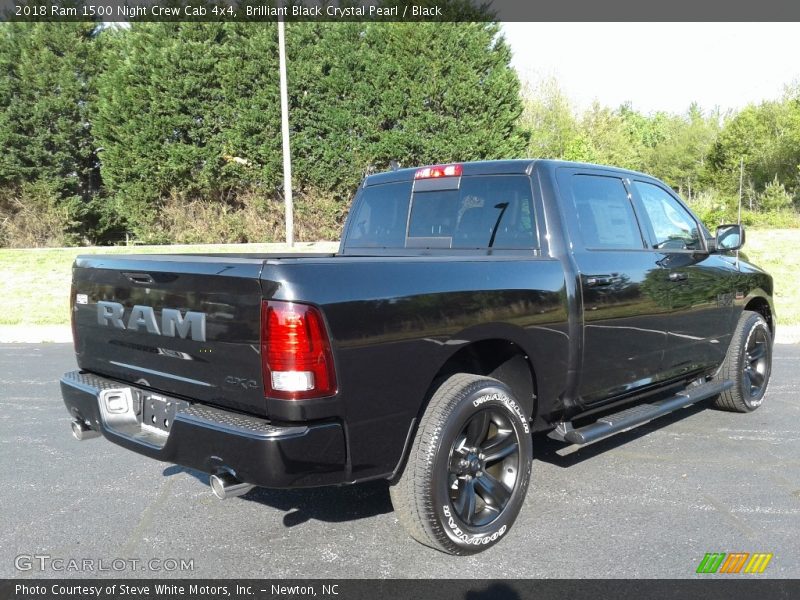 Brilliant Black Crystal Pearl / Black 2018 Ram 1500 Night Crew Cab 4x4
