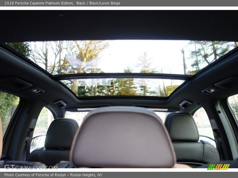 Sunroof of 2018 Cayenne Platinum Edition