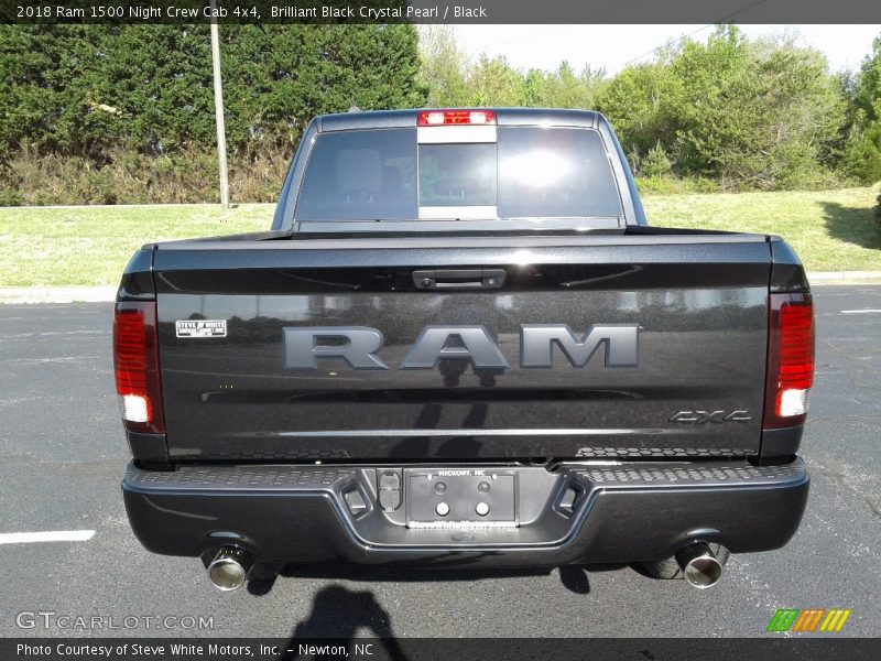 Brilliant Black Crystal Pearl / Black 2018 Ram 1500 Night Crew Cab 4x4
