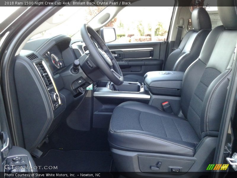 Brilliant Black Crystal Pearl / Black 2018 Ram 1500 Night Crew Cab 4x4