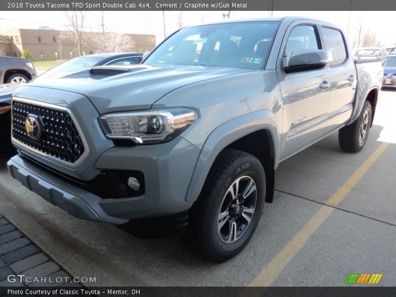 Cement / Graphite w/Gun Metal 2018 Toyota Tacoma TRD Sport Double Cab 4x4