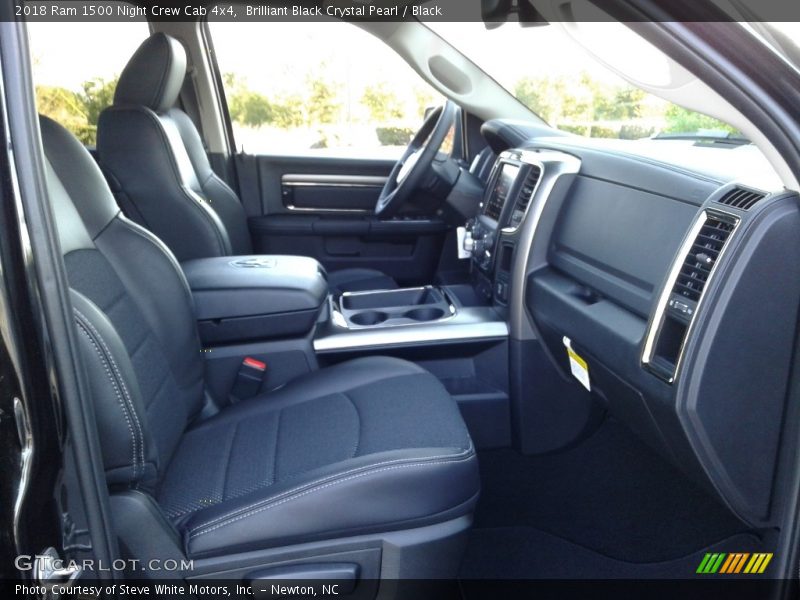 Brilliant Black Crystal Pearl / Black 2018 Ram 1500 Night Crew Cab 4x4