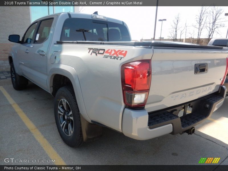 Cement / Graphite w/Gun Metal 2018 Toyota Tacoma TRD Sport Double Cab 4x4