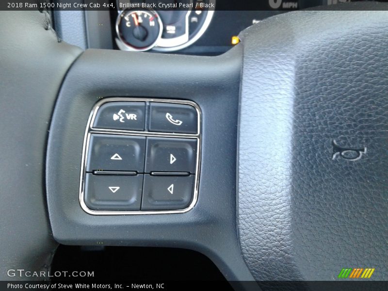 Brilliant Black Crystal Pearl / Black 2018 Ram 1500 Night Crew Cab 4x4